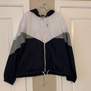Hooded windbreaker